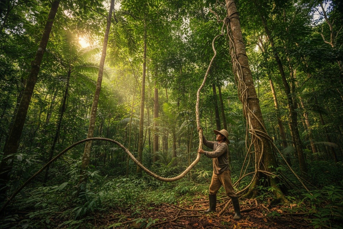 Natural rattan cane webbing used for sustainable and biodegradable furniture sourcing (ID#1)
