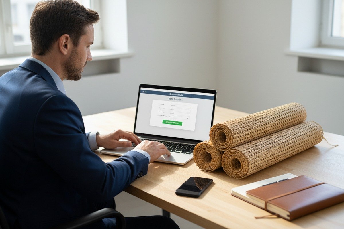 Secure payment methods for sourcing high-quality rattan cane webbing from international suppliers (ID#1)