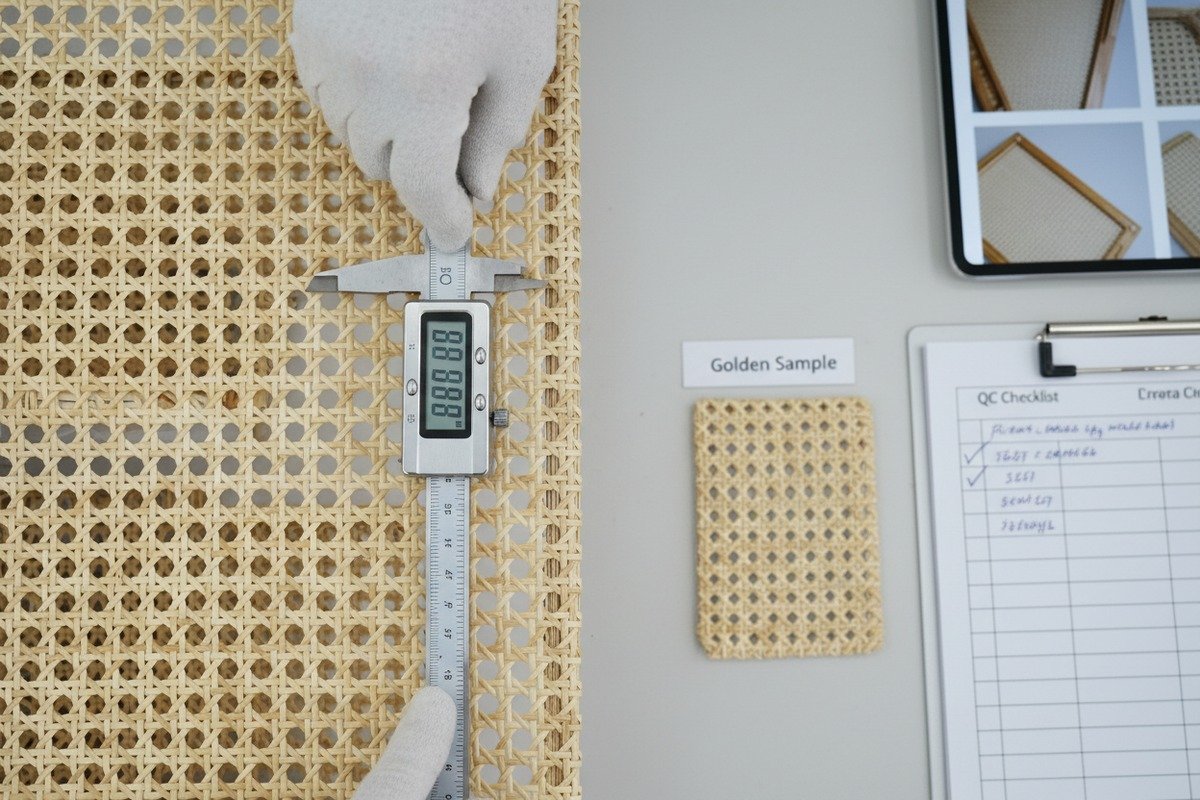 Resolving Rattan Quality Issues Resolving quality issues with rattan cane webbing through replacements or refunds from reputable suppliers. (ID#2)