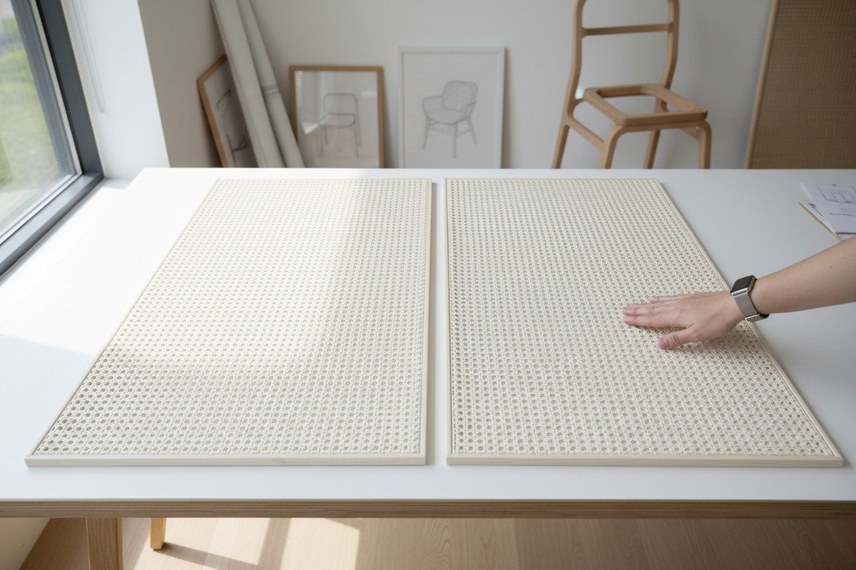 Rattan Re-order Quality Consistency Guaranteeing color and quality consistency for rattan re-orders through batch samples and standardized sourcing. (ID#5)