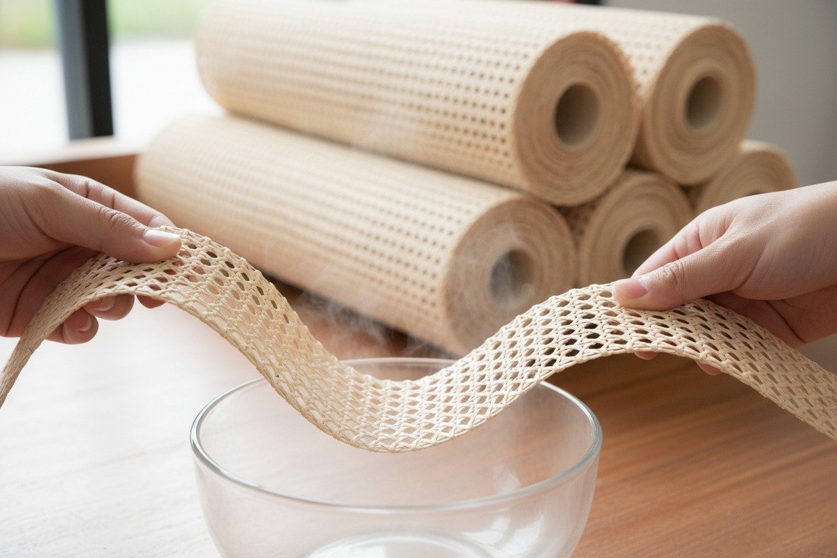 Testing the durability and strength of rattan cane webbing to prevent breakage (ID#1)