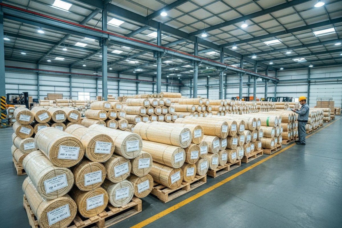 Pricing comparison for standard and custom-width rattan cane webbing in bulk orders (ID#2)