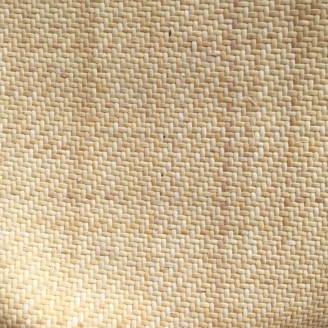 Herringbone rattan mat