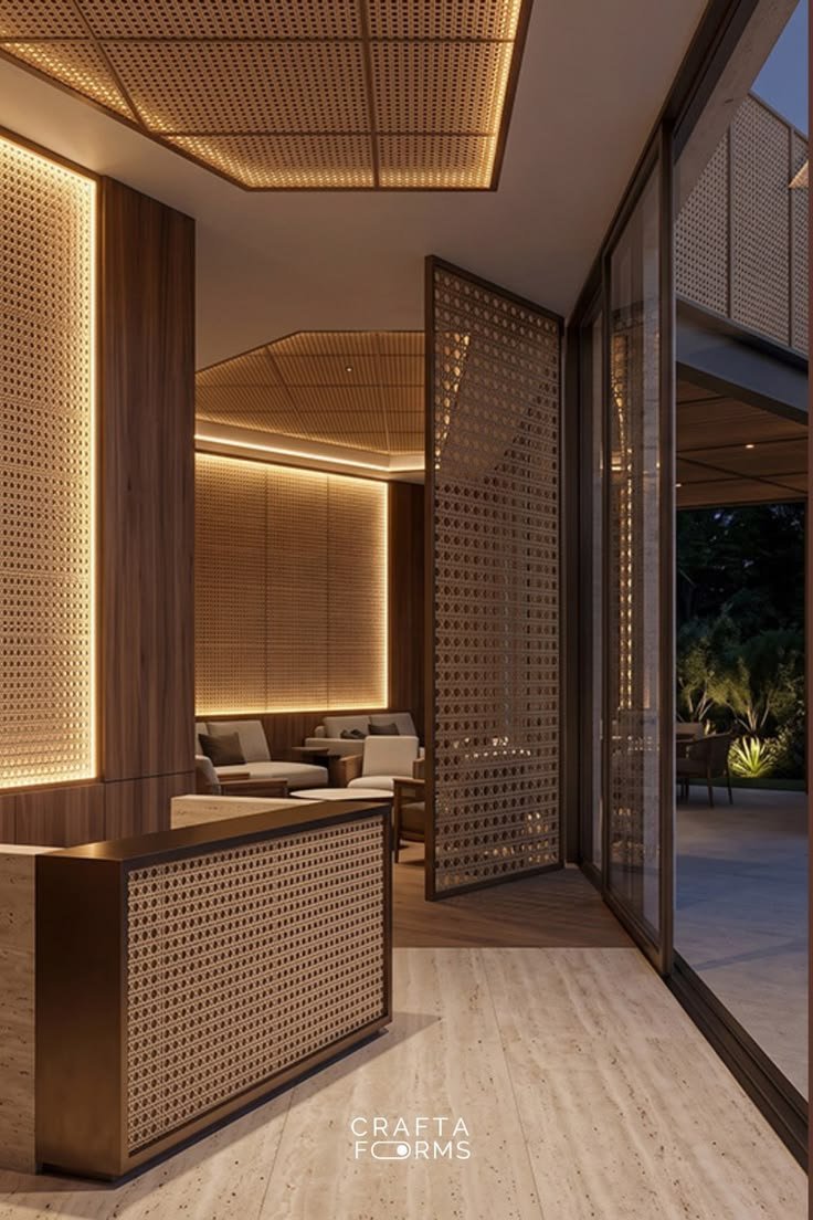 rattan cane webbing panel for resterant