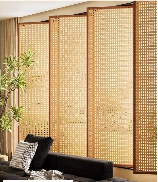 rattan cane webbing panel